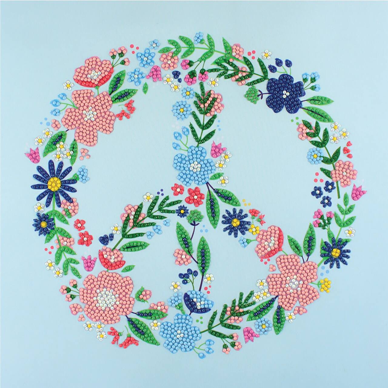 Camelot® Dots Floral Peace Sign Diamond Painting Kit